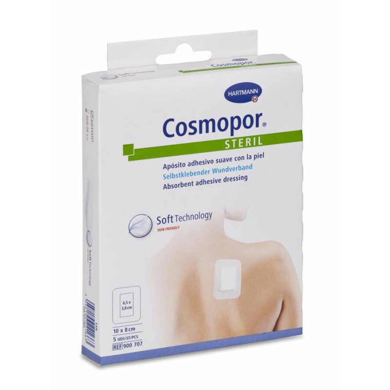 APOSITO ESTERIL COSMOPOR E 10 UNIDADES 10 X 8 CM