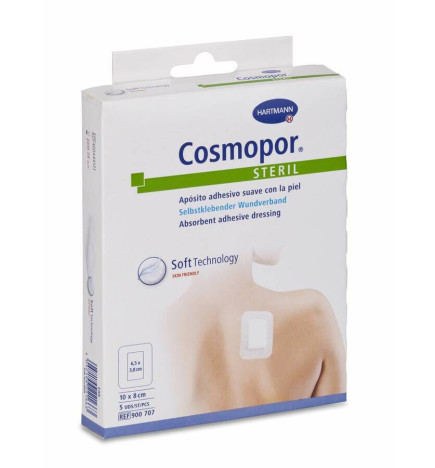 APOSITO ESTERIL COSMOPOR E 10 UNIDADES 10 X 8 CM