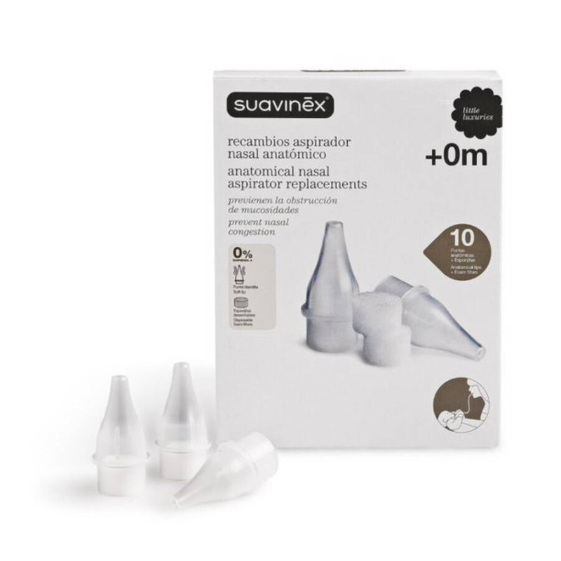 ASPIRADOR NASAL SUAVINEX 10 FILTROS DESECHABLES RECAMBIOS