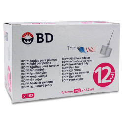 AGUJA PARA PLUMAS ESTERIL BD 31 G (025 MM X 8 MM) 100 U/CAJA