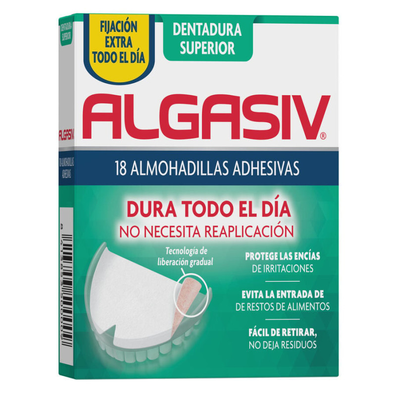 ALGASIV ALMOHADILLAS ADHESIVAS PROTESIS 30 UNIDADES SUPERIORES