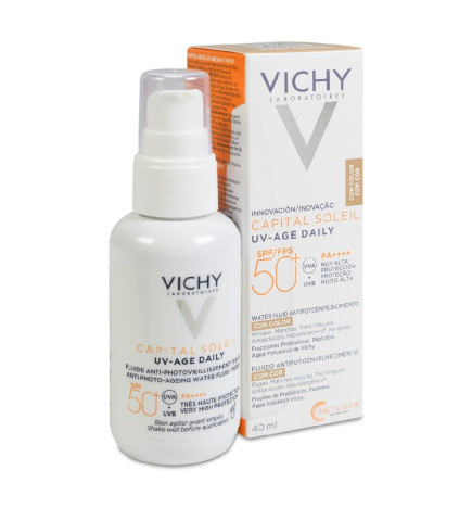 CAPITAL SOLEIL UV AQUA FLUIDO HIDRATANTE SPF 50 1 ENVASE 50 ML COLOR TONO MEDIO