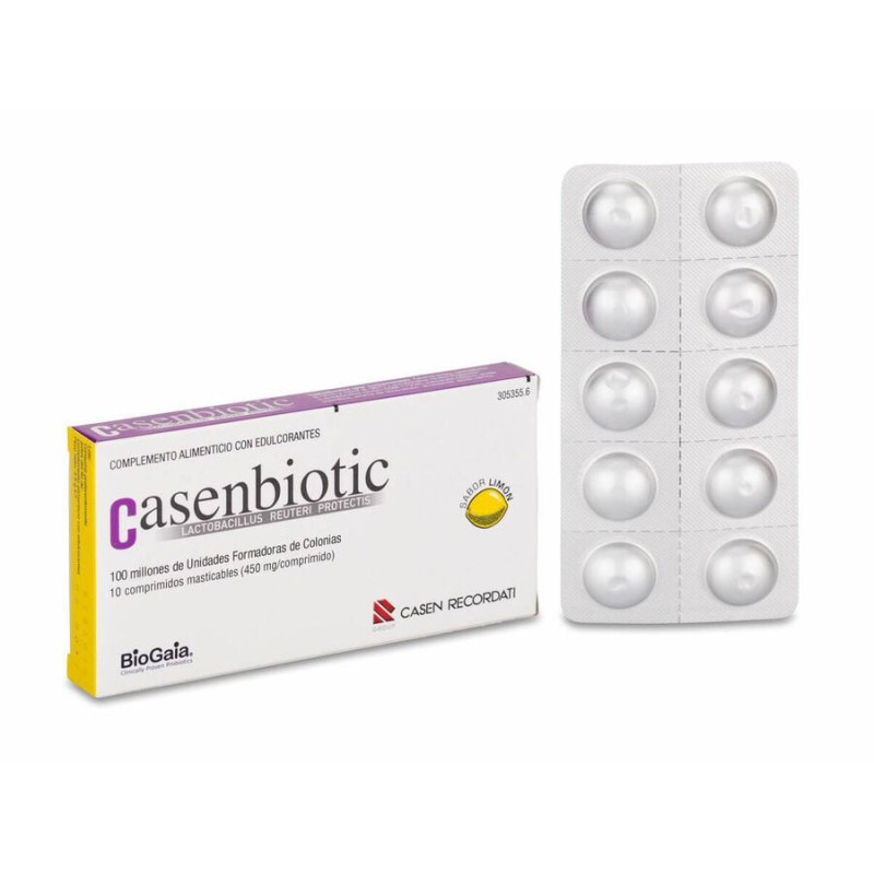 CASENBIOTIC 10 COMPRIMIDOS SABOR FRESA