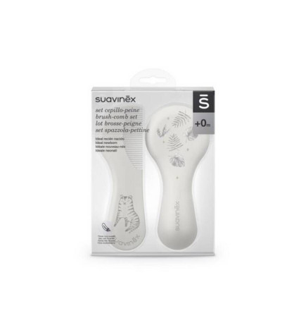 CEPILLO Y PEINE INFANTIL SOFT SUAVINEX AZUL DECORADO