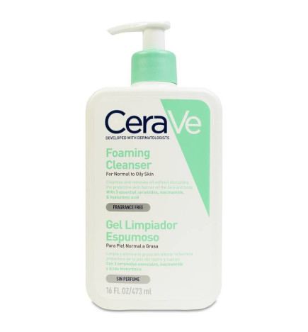 CERAVE GEL LIMPIADOR ESPUMOSO 473 ML + REFILL