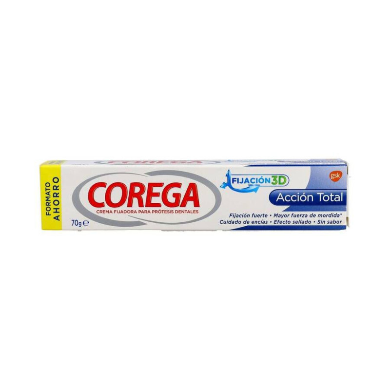 COREGA ACCION TOTAL CREMA FIJADORA ADHESIVO PROTESIS DENTAL 1 ENVASE 70 G