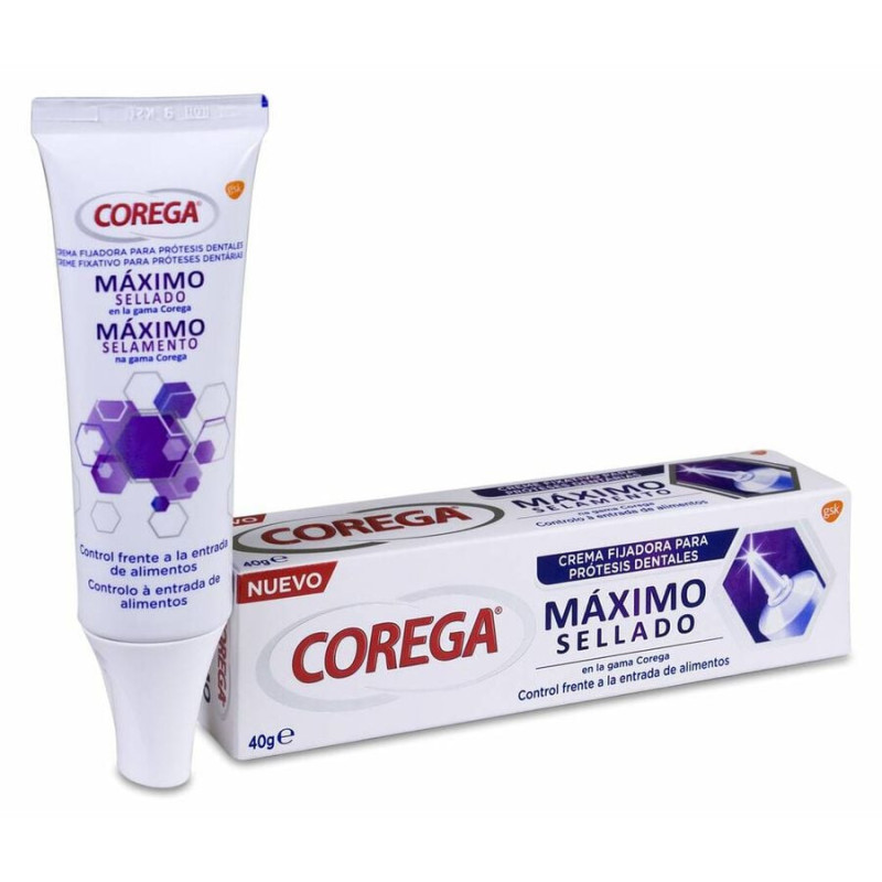 COREGA MAX FIJACION + SELLADO ADHESIVO PROTESIS DENTAL 1 ENVASE 40 G