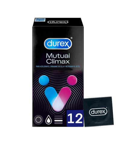 DUREX MUTUAL CLIMAX PRESERVATIVOS 12 UNIDADES