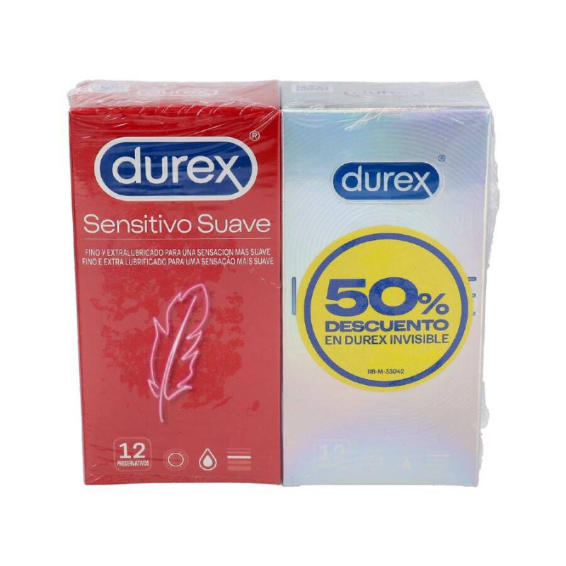 DUREX NATURAL PLUS PRESERVATIVOS 12 PRESERVATIVOS 2 CAJAS