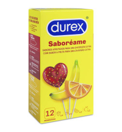 DUREX SABOREAME PRESERVATIVOS 12 UNIDADES
